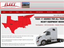 Tablet Screenshot of fleetequipmemphis.com